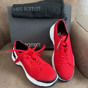 Neil Barrett Red Sneakers - EU 42